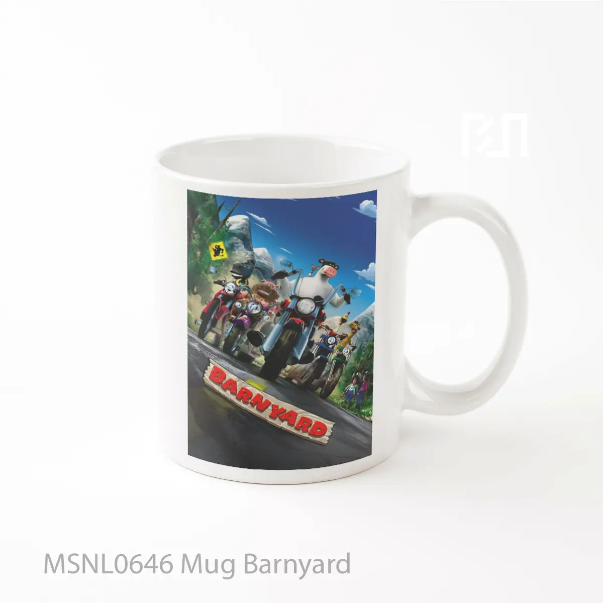 Mug Barnyard Gelas Keramik Tema Film MSNL0646