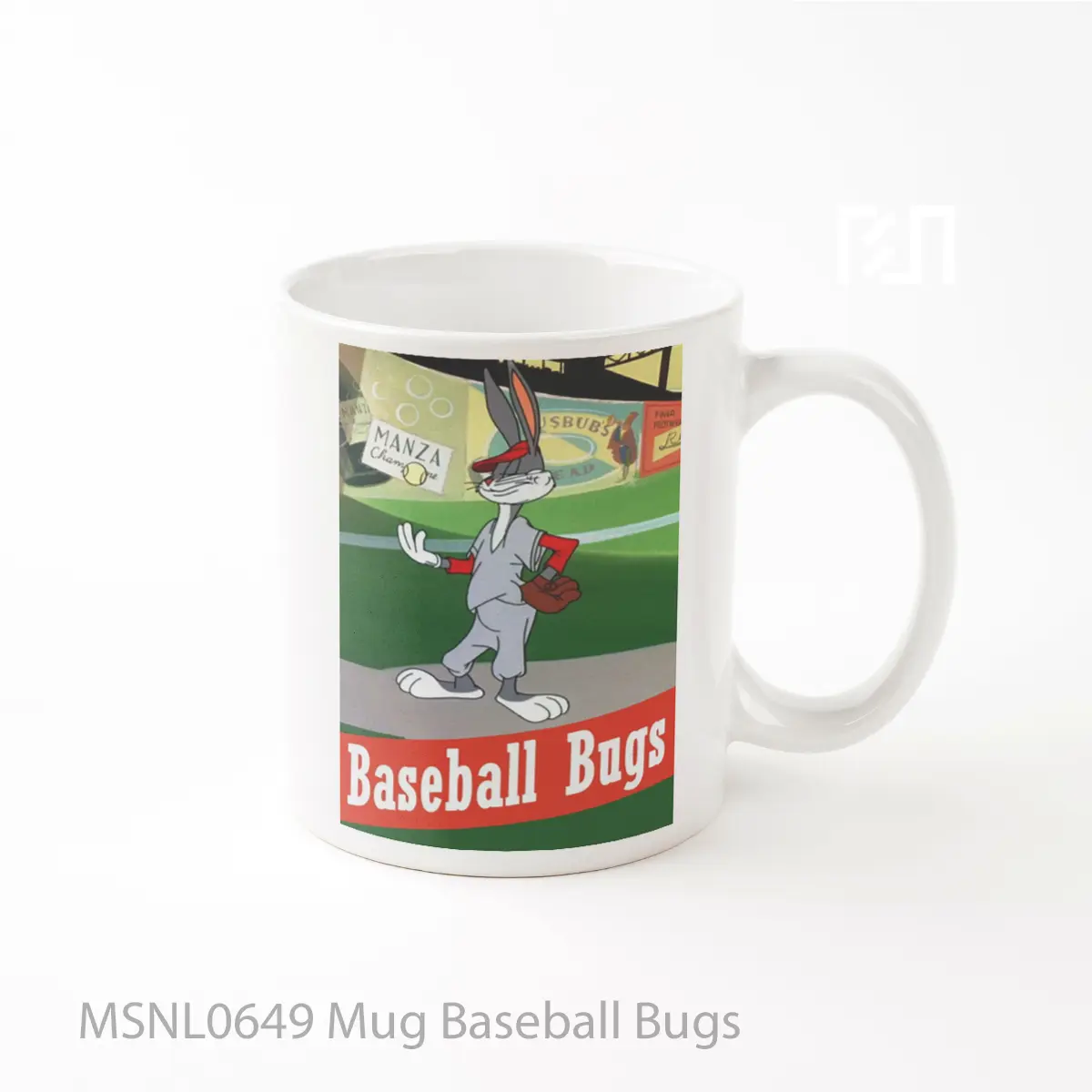 Mug Baseball Bugs Gelas Keramik Tema Film MSNL0649