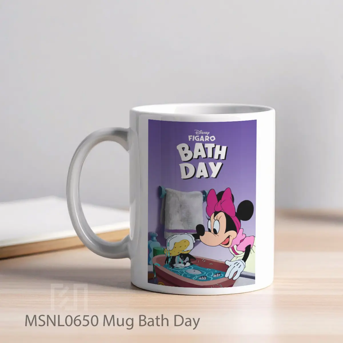 Mug Bath Day Gelas Keramik Tema Film MSNL0650 - Tampak Kiri