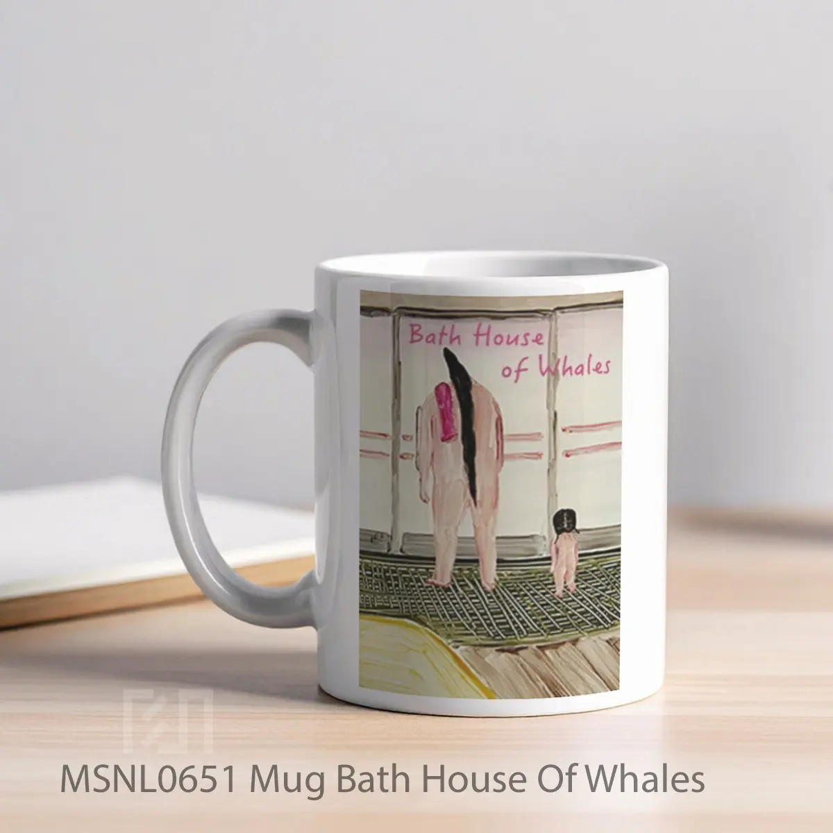 Mug Bath House Of Whales Gelas Keramik Tema Film MSNL0651 - Tampak Kiri
