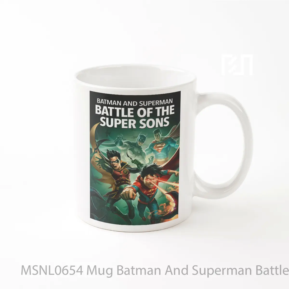 Mug Batman And Superman Battle Of The Super Sons Gelas Keramik Tema Film MSNL0654