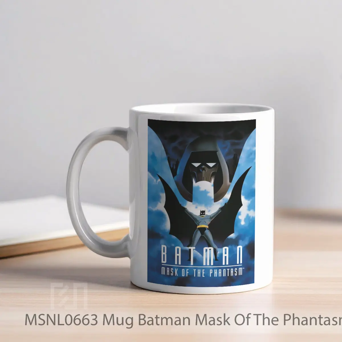 Mug Batman Mask Of The Phantasm Gelas Keramik Tema Film MSNL0663 - Tampak Kiri