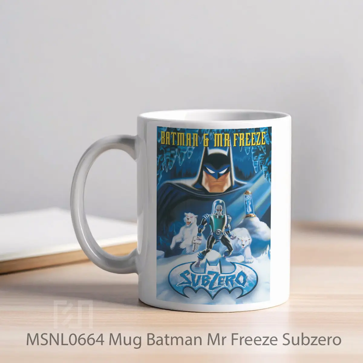 Mug Batman Mr Freeze Subzero Gelas Keramik Tema Film MSNL0664 - Tampak Kiri