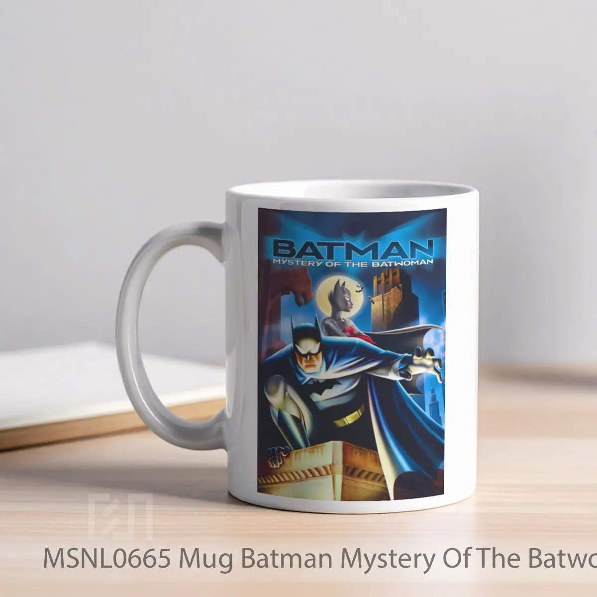 Mug Batman Mystery Of The Batwoman Gelas Keramik Tema Film MSNL0665 - Tampak Kiri