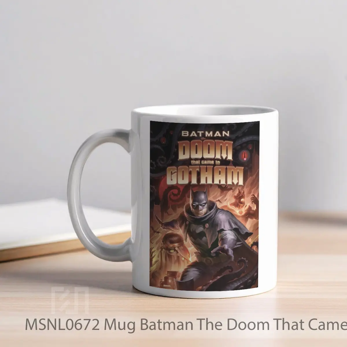 Mug Batman The Doom That Came To Gotham Gelas Keramik Tema Film MSNL0672 - Tampak Kiri