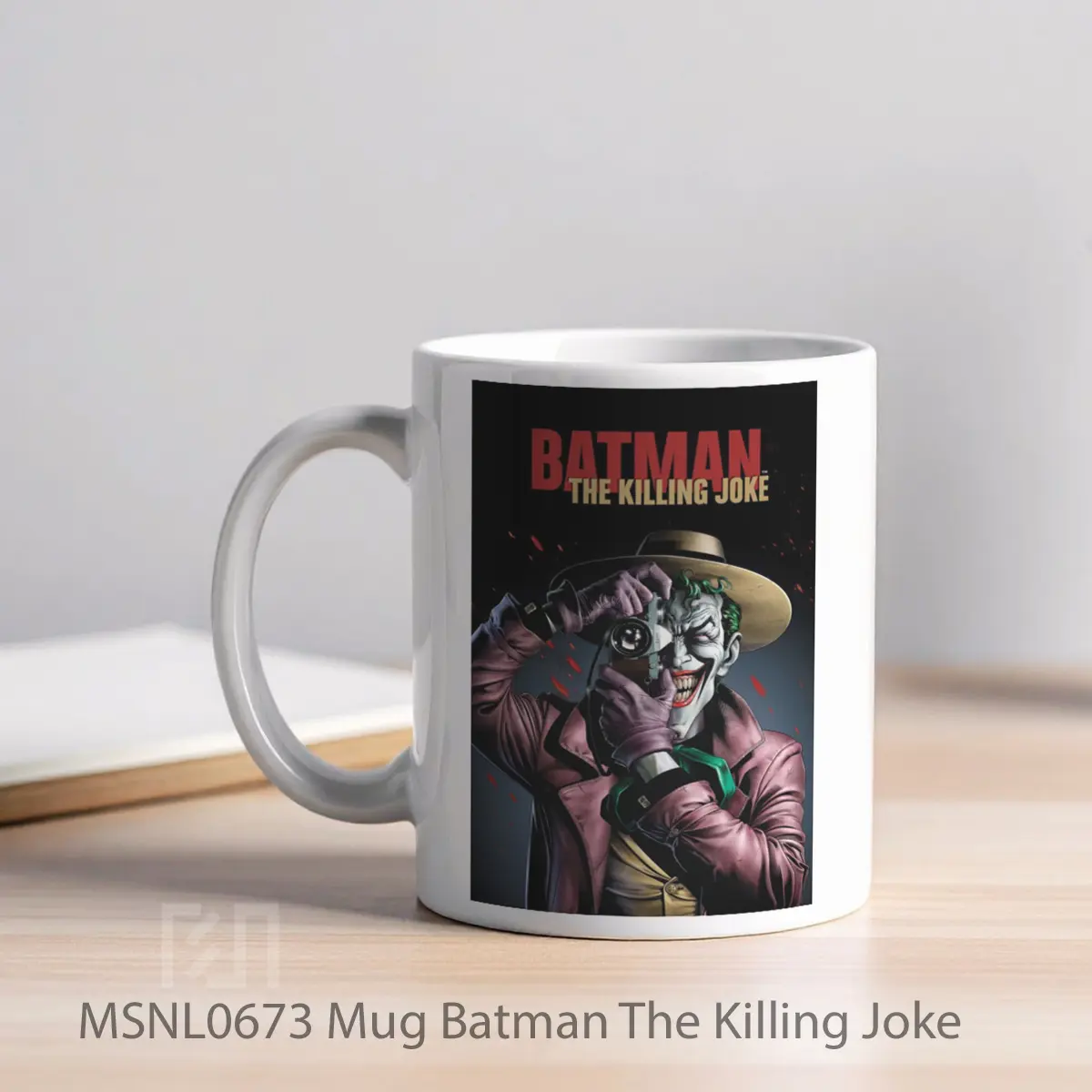 Mug Batman The Killing Joke Gelas Keramik Tema Film MSNL0673 - Tampak Kiri