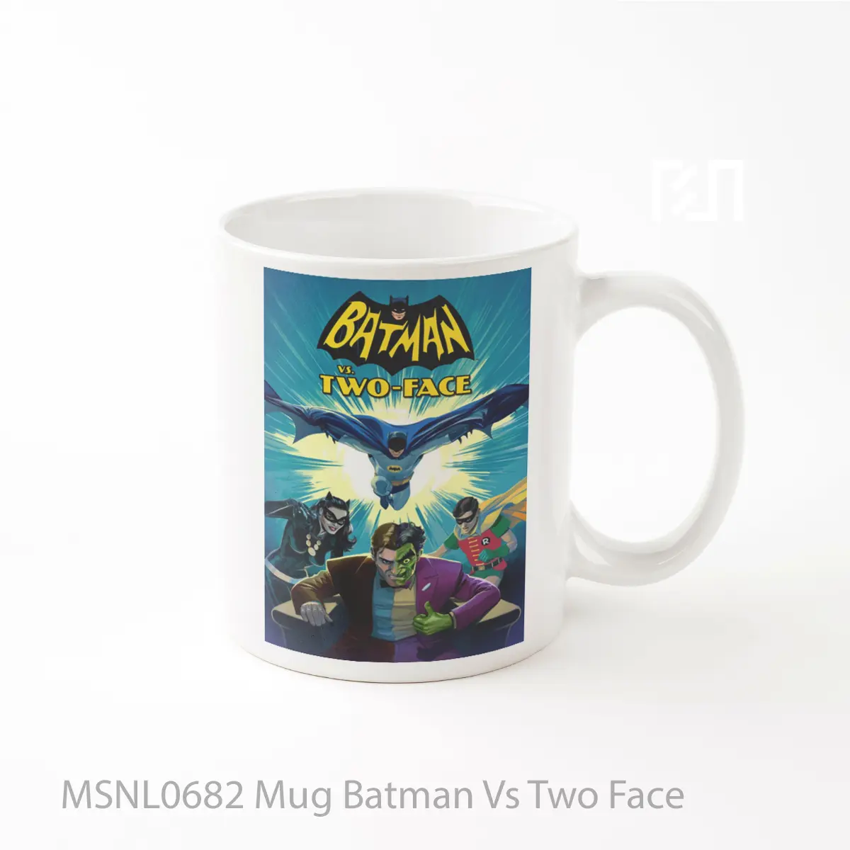 Mug Batman Vs Two Face Gelas Keramik Tema Film MSNL0682