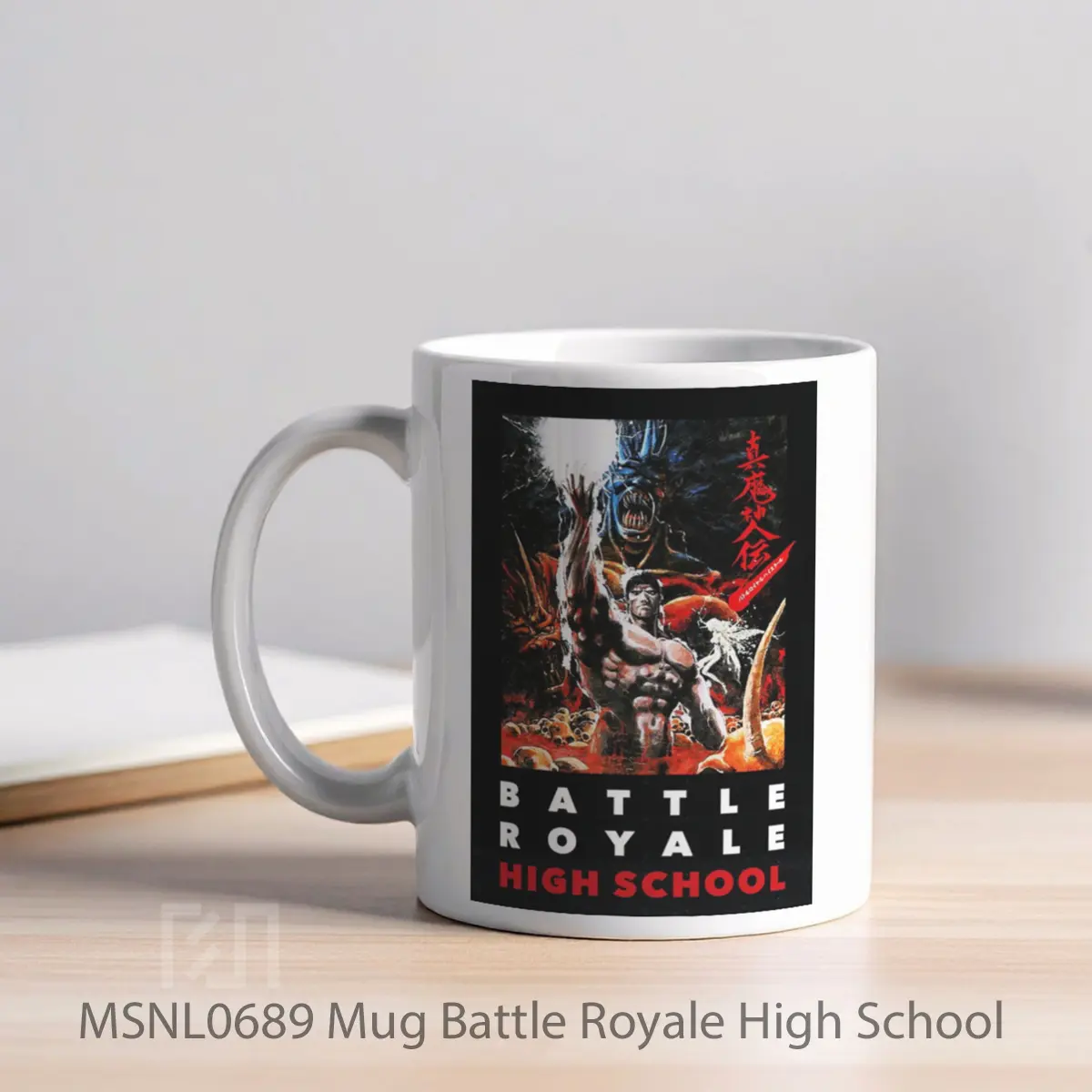 Mug Battle Royale High School Gelas Keramik Tema Film MSNL0689 - Tampak Kiri