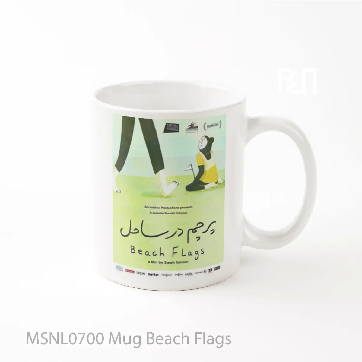 Mug Beach Flags Gelas Keramik Tema Film MSNL0700