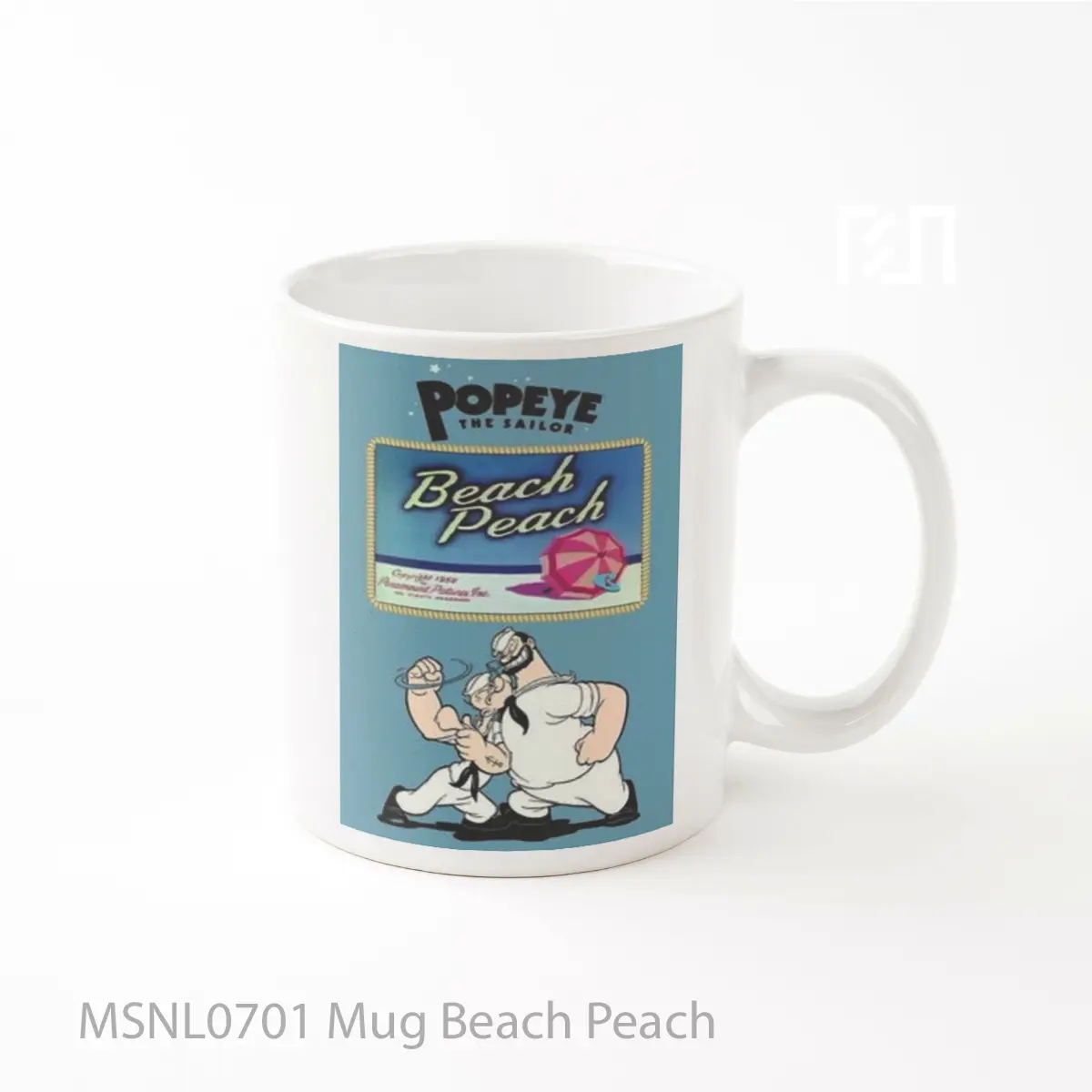Mug Beach Peach Gelas Keramik Tema Film MSNL0701