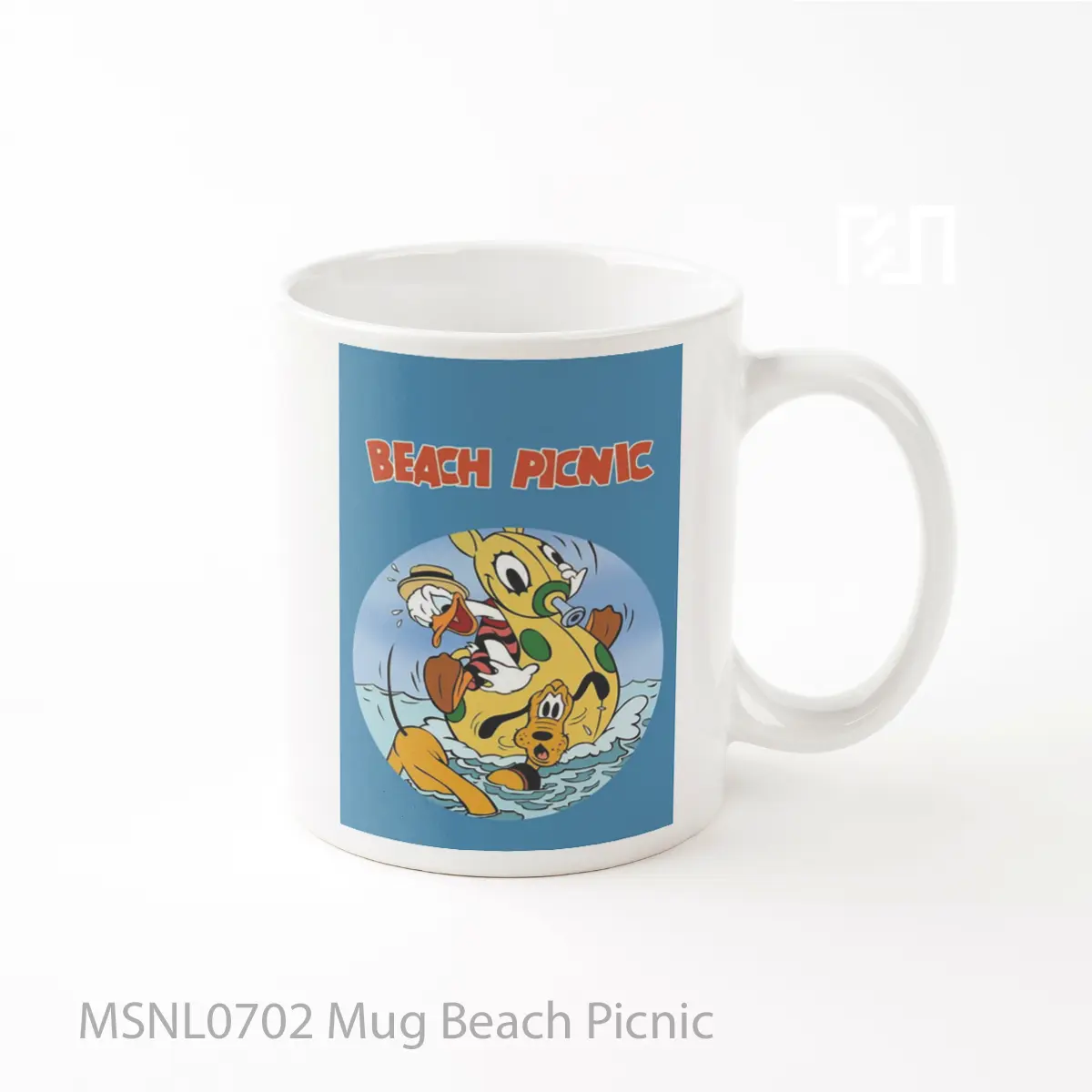 Mug Beach Picnic Gelas Keramik Tema Film MSNL0702