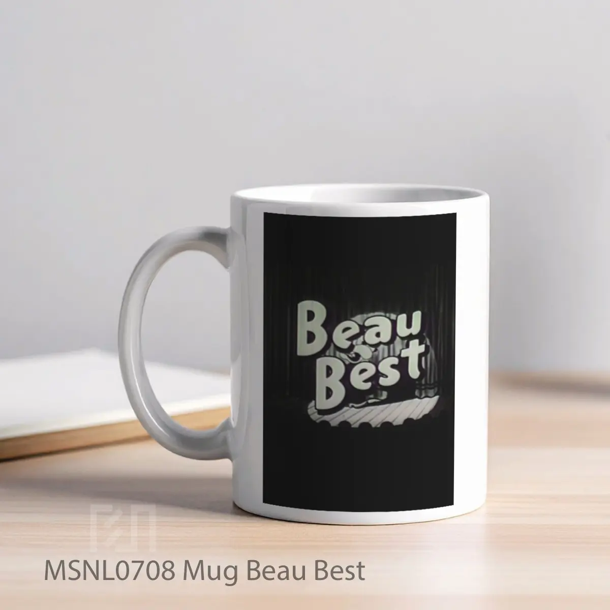 Mug Beau Best Gelas Keramik Tema Film MSNL0708 - Tampak Kiri