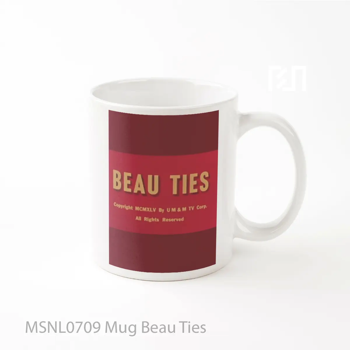 Mug Beau Ties Gelas Keramik Tema Film MSNL0709