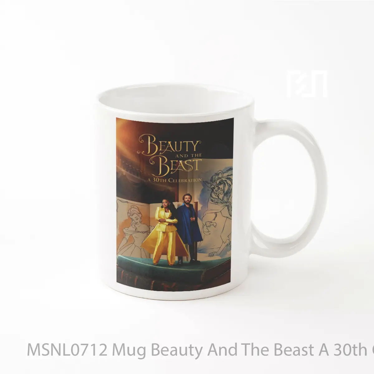 Mug Beauty And The Beast A 30th Celebration Gelas Keramik Tema Film MSNL0712