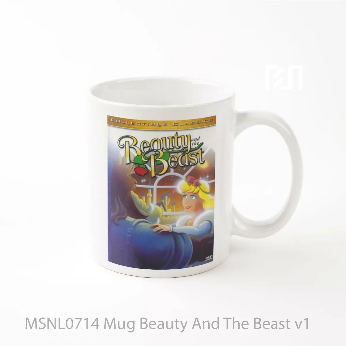 Mug Beauty And The Beast V1 Gelas Keramik Tema Film MSNL0714