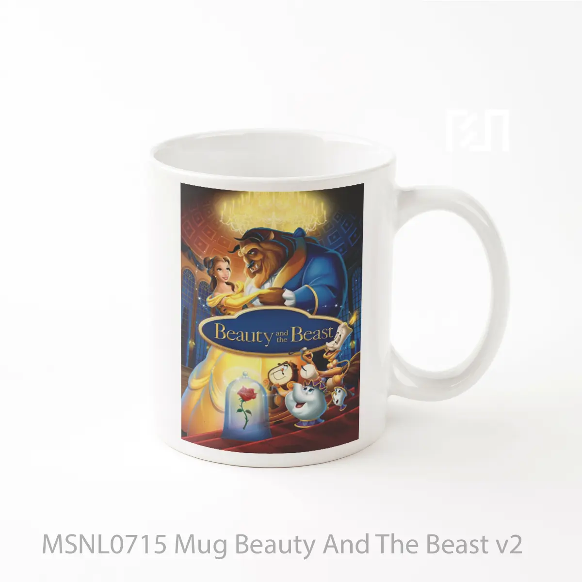 Mug Beauty And The Beast V2 Gelas Keramik Tema Film MSNL0715