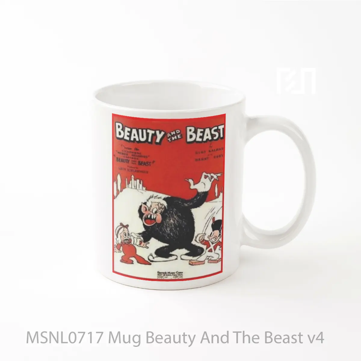 Mug Beauty And The Beast V4 Gelas Keramik Tema Film MSNL0717