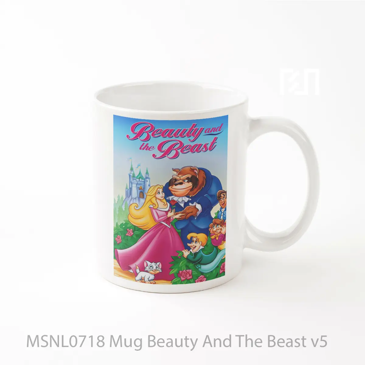 Mug Beauty And The Beast V5 Gelas Keramik Tema Film MSNL0718