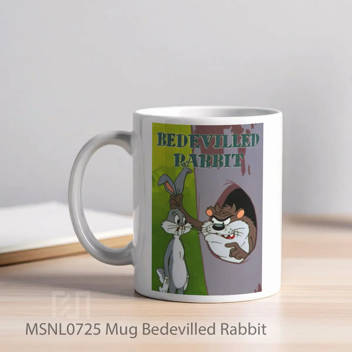Mug Bedevilled Rabbit Gelas Keramik Tema Film MSNL0725 - Tampak Kiri