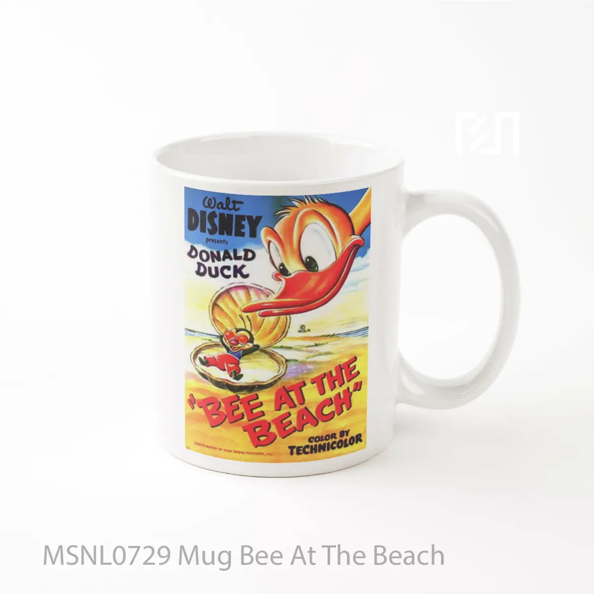 Mug Bee At The Beach Gelas Keramik Tema Film MSNL0729