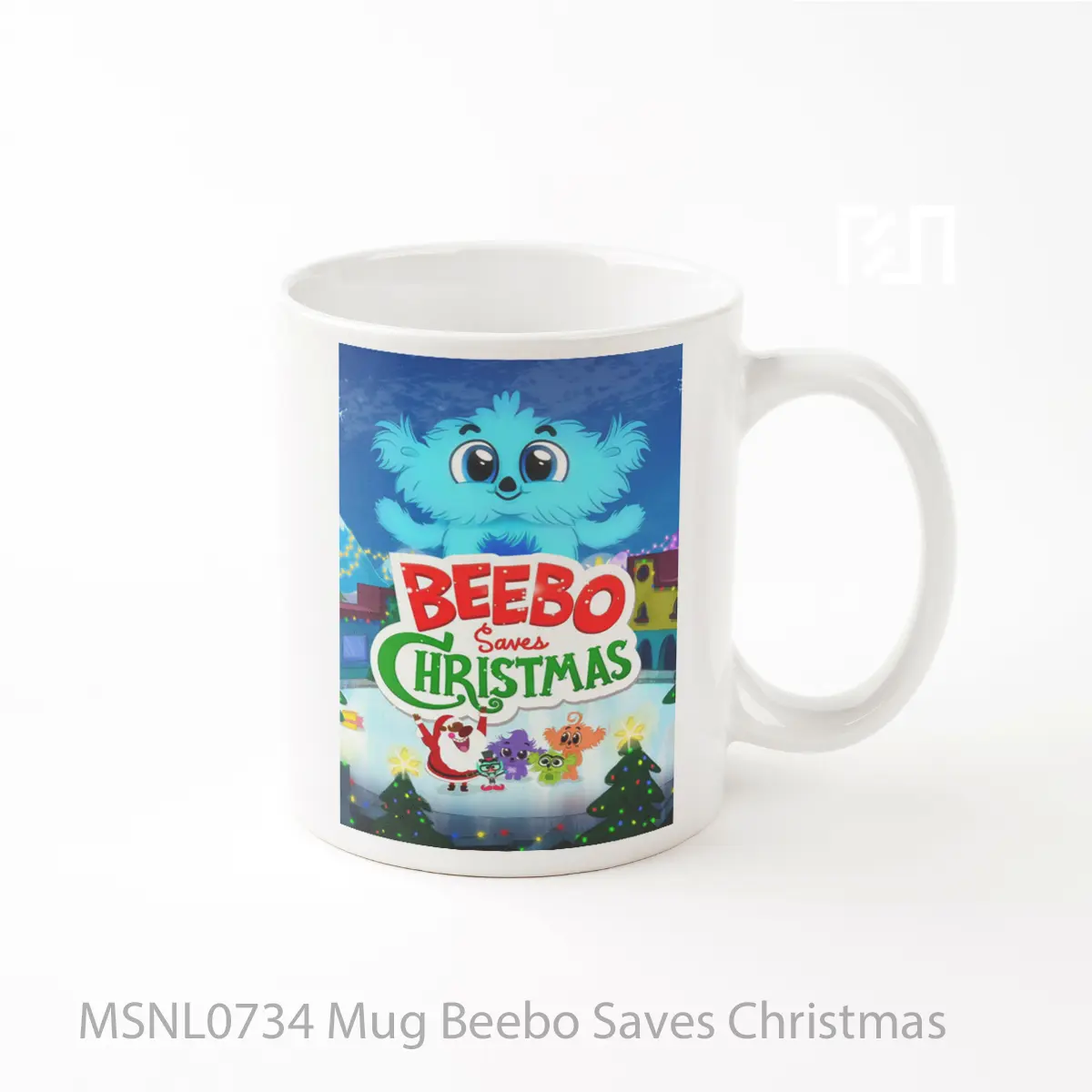 Mug Beebo Saves Christmas Gelas Keramik Tema Film MSNL0734