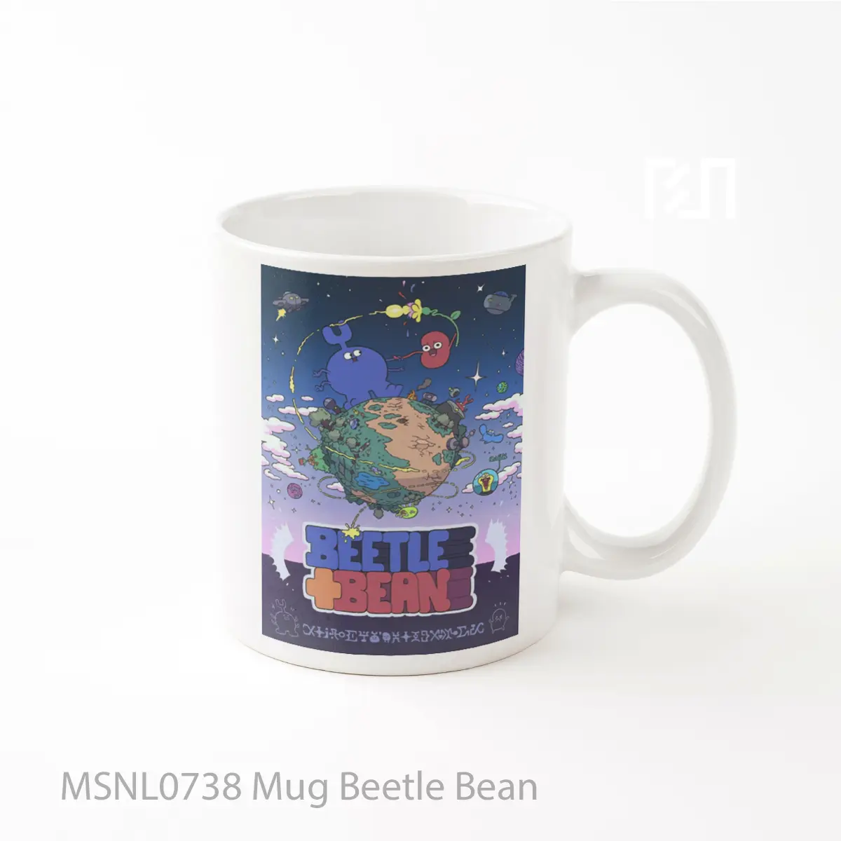 Mug Beetle Bean Gelas Keramik Tema Film MSNL0738