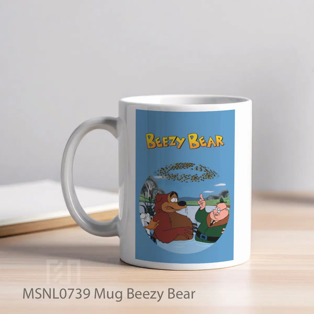 Mug Beezy Bear Gelas Keramik Tema Film MSNL0739 - Tampak Kiri