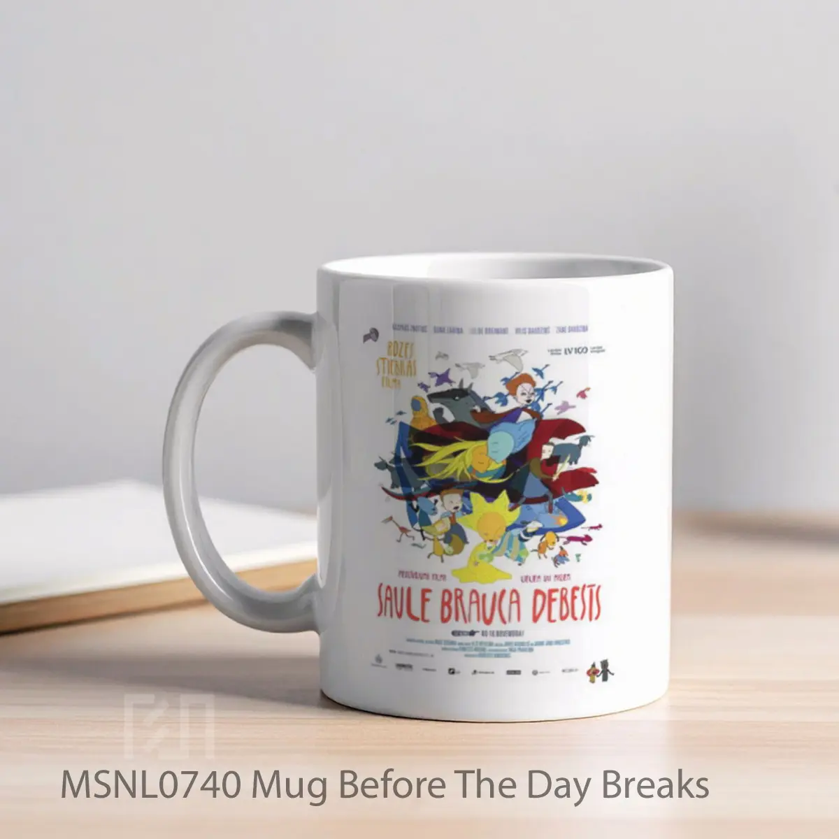 Mug Before The Day Breaks Gelas Keramik Tema Film MSNL0740 - Tampak Kiri