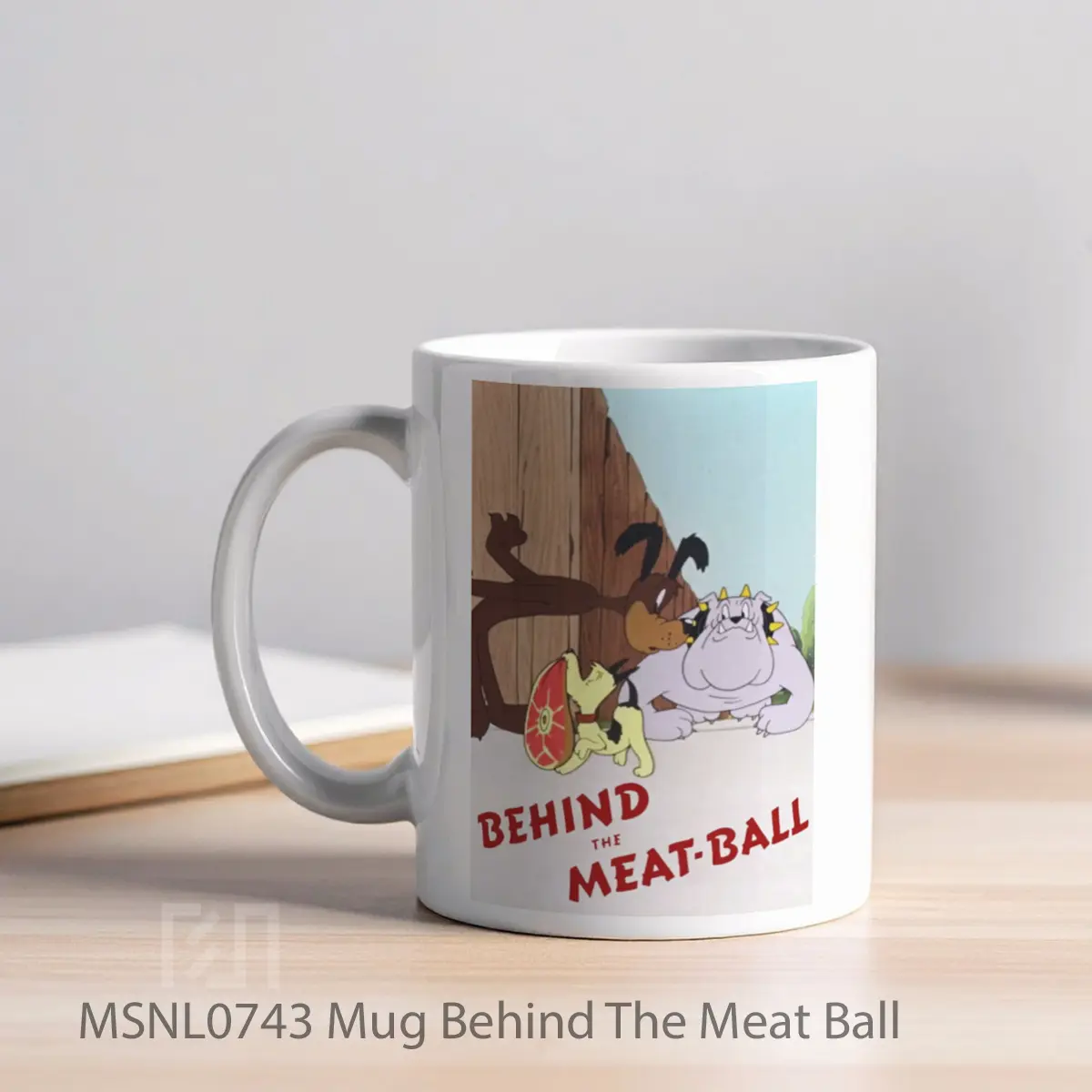 Mug Behind The Meat Ball Gelas Keramik Tema Film MSNL0743 - Tampak Kiri