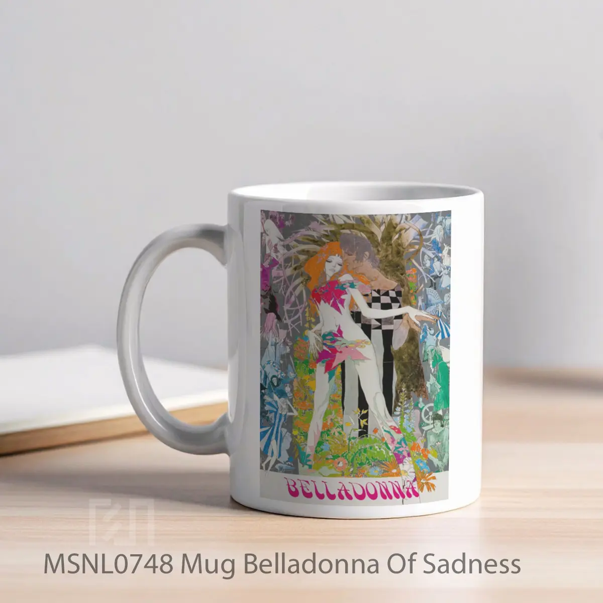 Mug Belladonna Of Sadness Gelas Keramik Tema Film MSNL0748 - Tampak Kiri