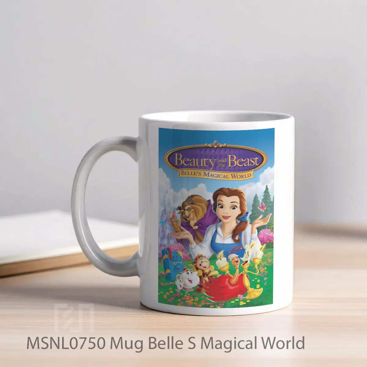 Mug Belle S Magical World Gelas Keramik Tema Film MSNL0750 - Tampak Kiri