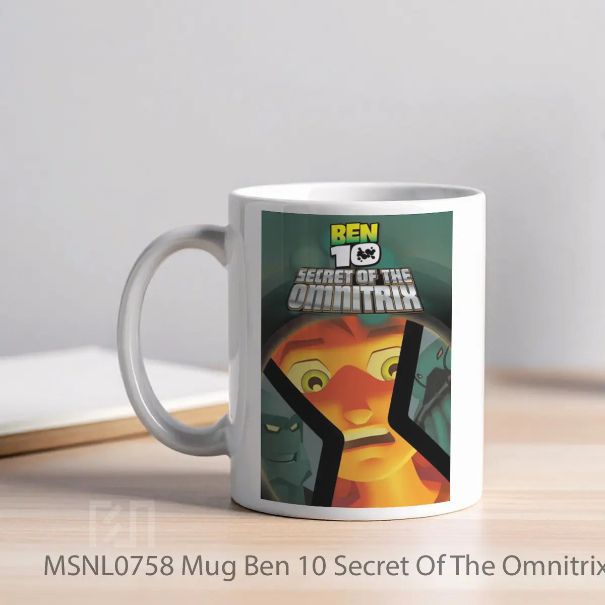 Mug Ben 10 Secret Of The Omnitrix Gelas Keramik Tema Film MSNL0758 - Tampak Kiri