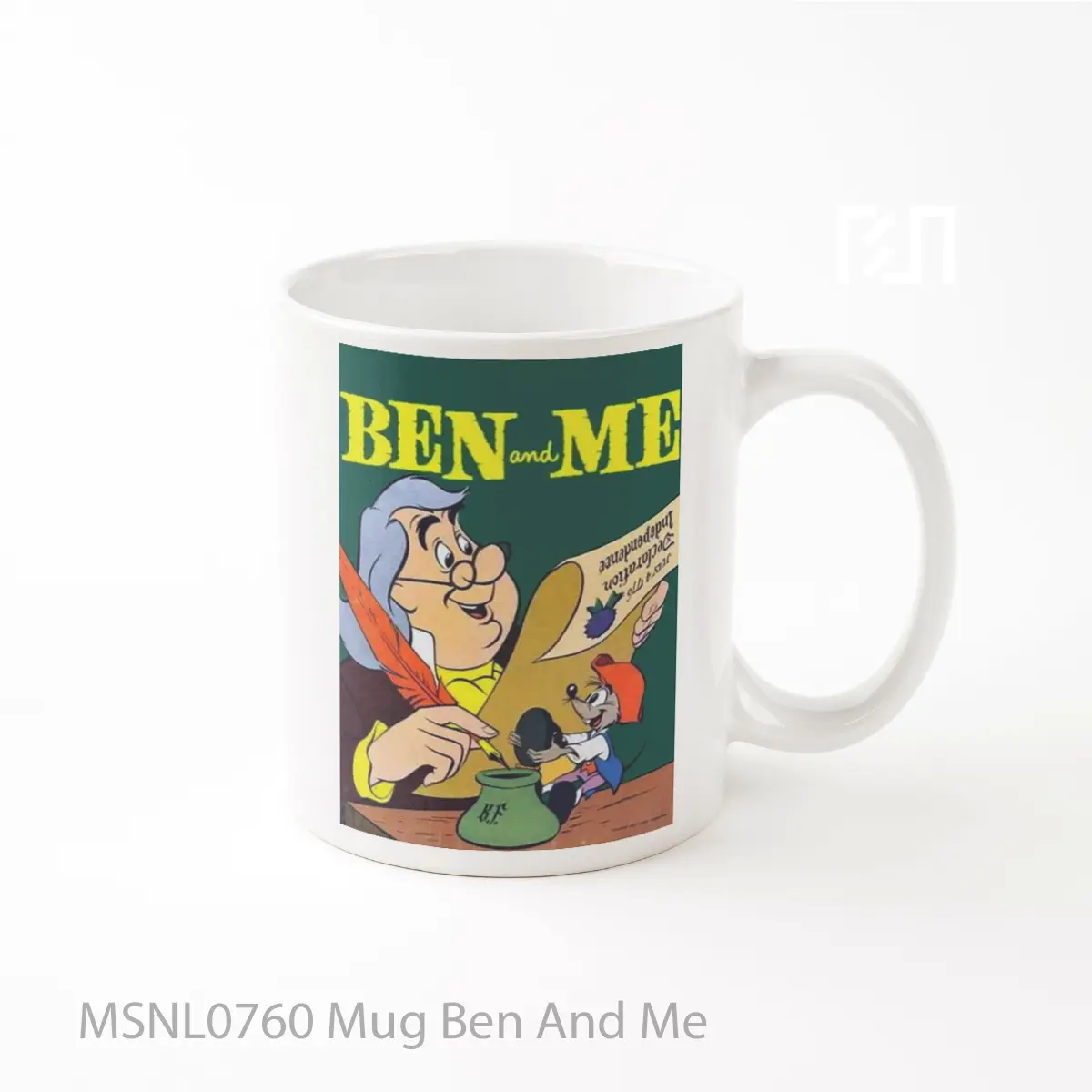 Mug Ben And Me Gelas Keramik Tema Film MSNL0760