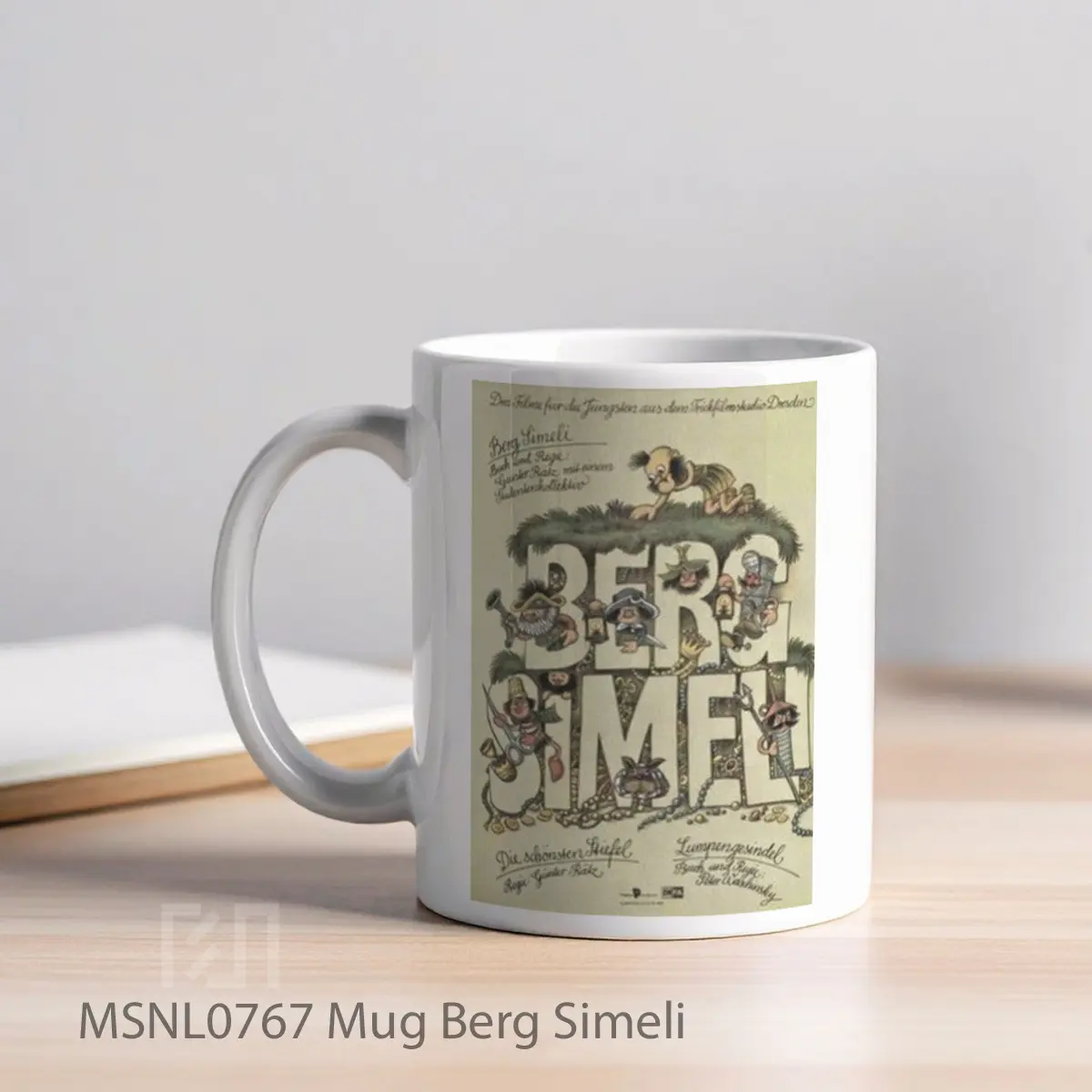 Mug Berg Simeli Gelas Keramik Tema Film MSNL0767 - Tampak Kiri