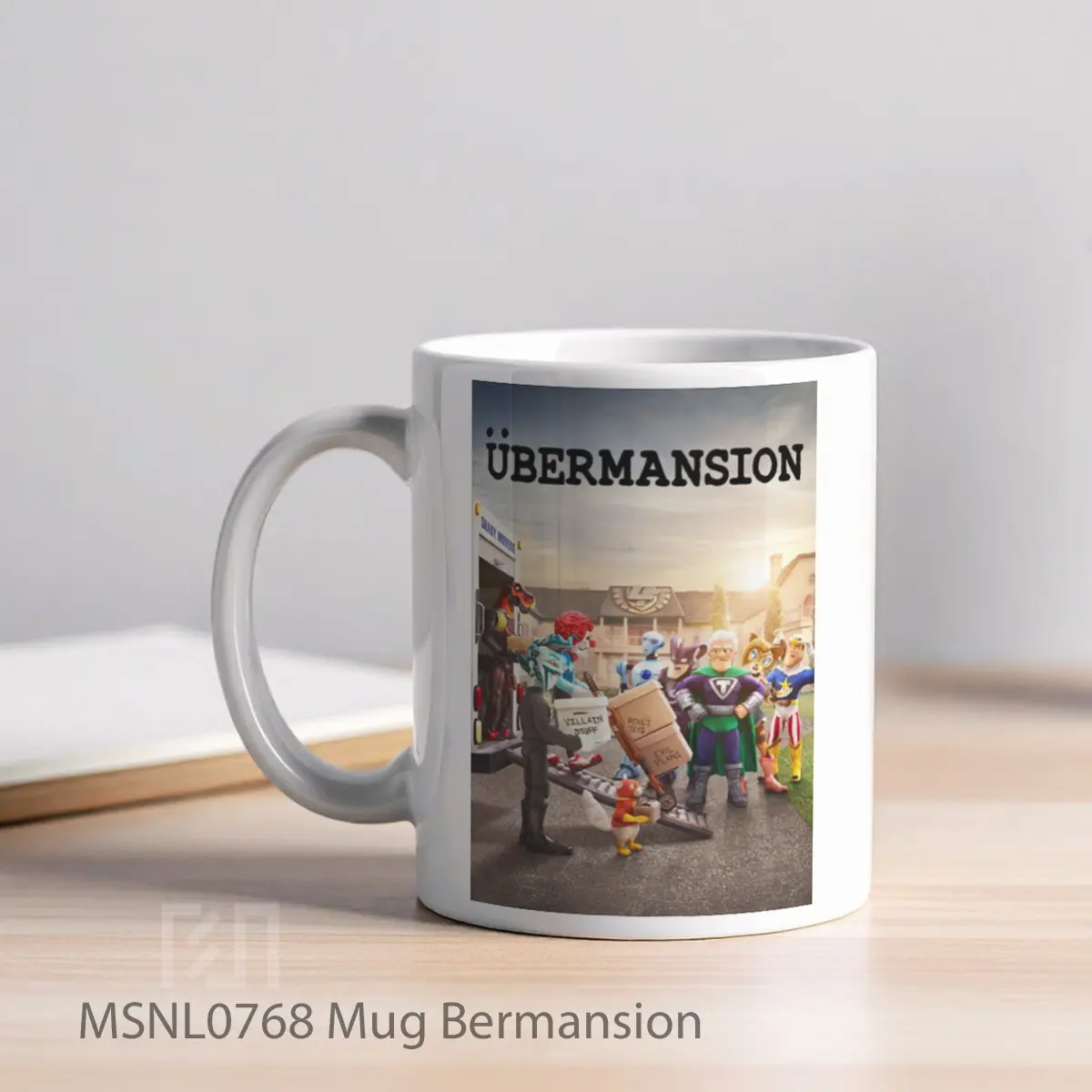 Mug Bermansion Gelas Keramik Tema Film MSNL0768 - Tampak Kiri