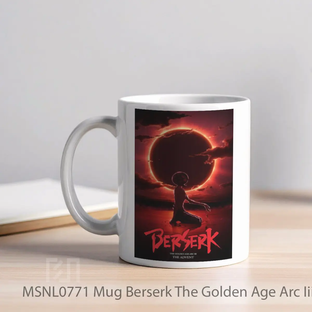 Mug Berserk The Golden Age Arc Iii The Advent Gelas Keramik Tema Film MSNL0771 - Tampak Kiri