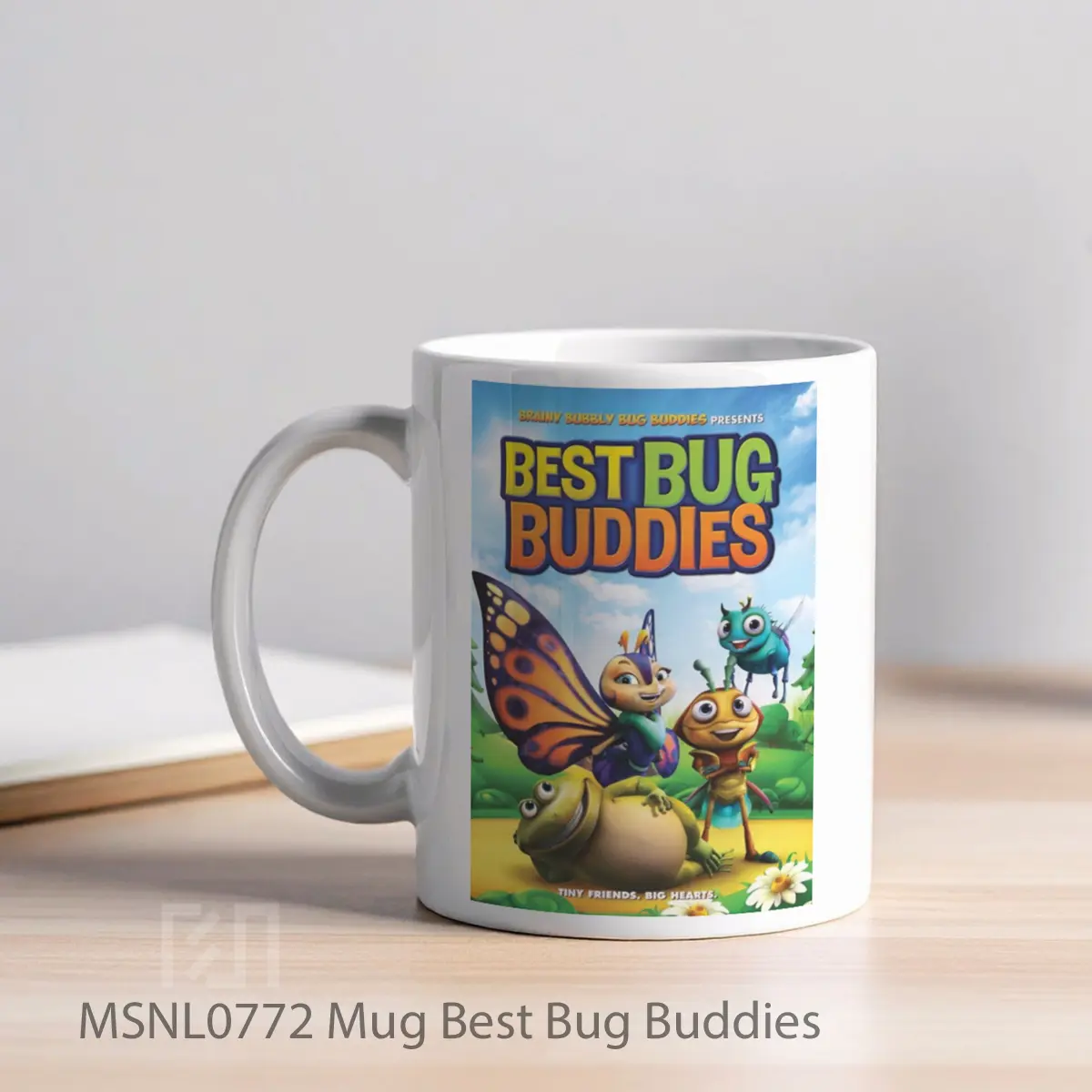 Mug Best Bug Buddies Gelas Keramik Tema Film MSNL0772 - Tampak Kiri