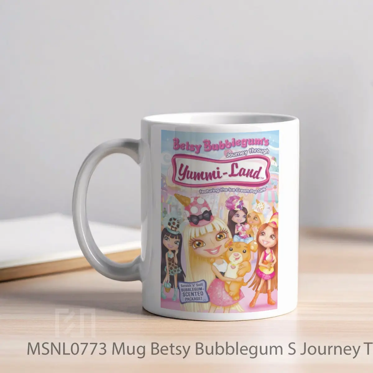 Mug Betsy Bubblegum S Journey Through Yummi Land Gelas Keramik Tema Film MSNL0773 - Tampak Kiri