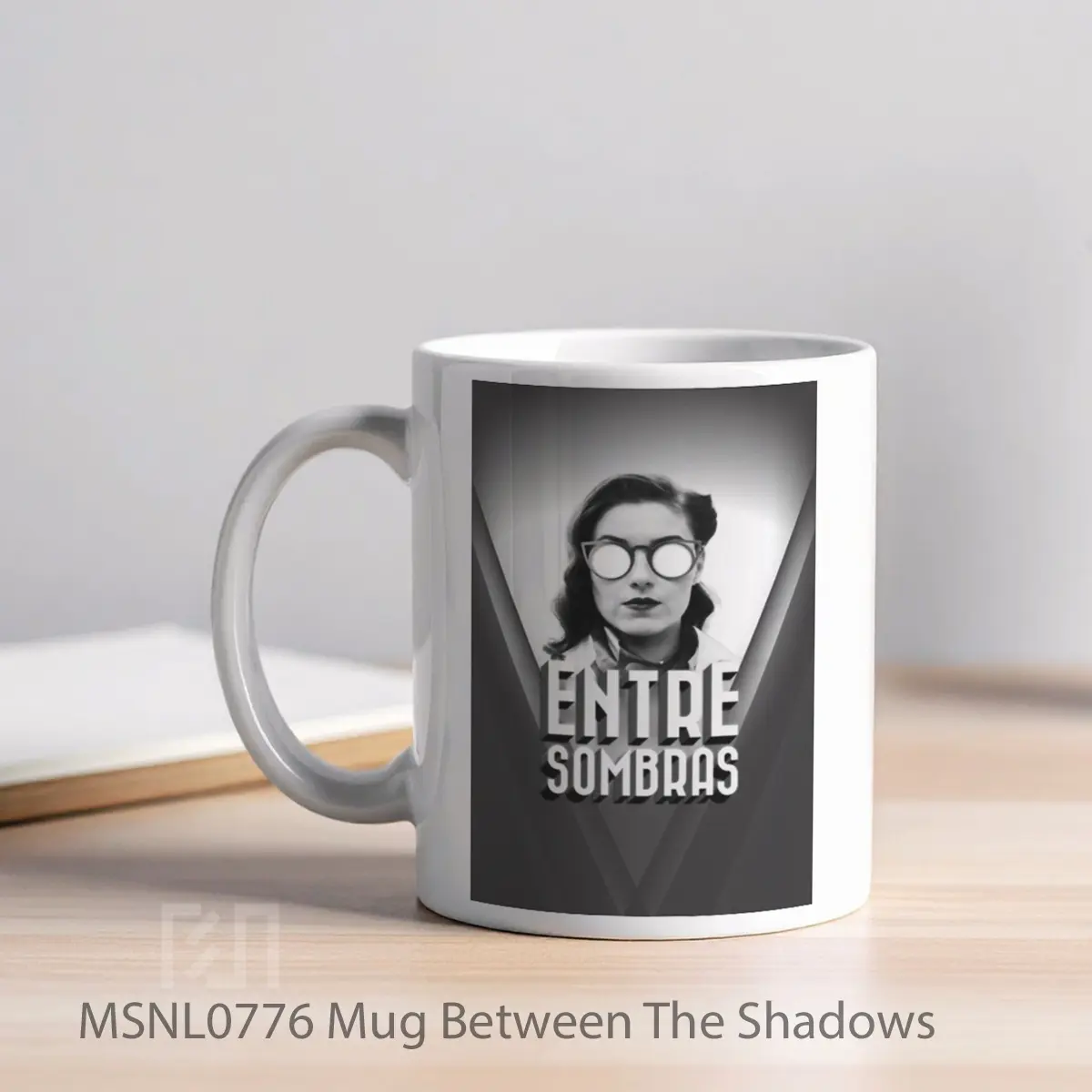 Mug Between The Shadows Gelas Keramik Tema Film MSNL0776 - Tampak Kiri