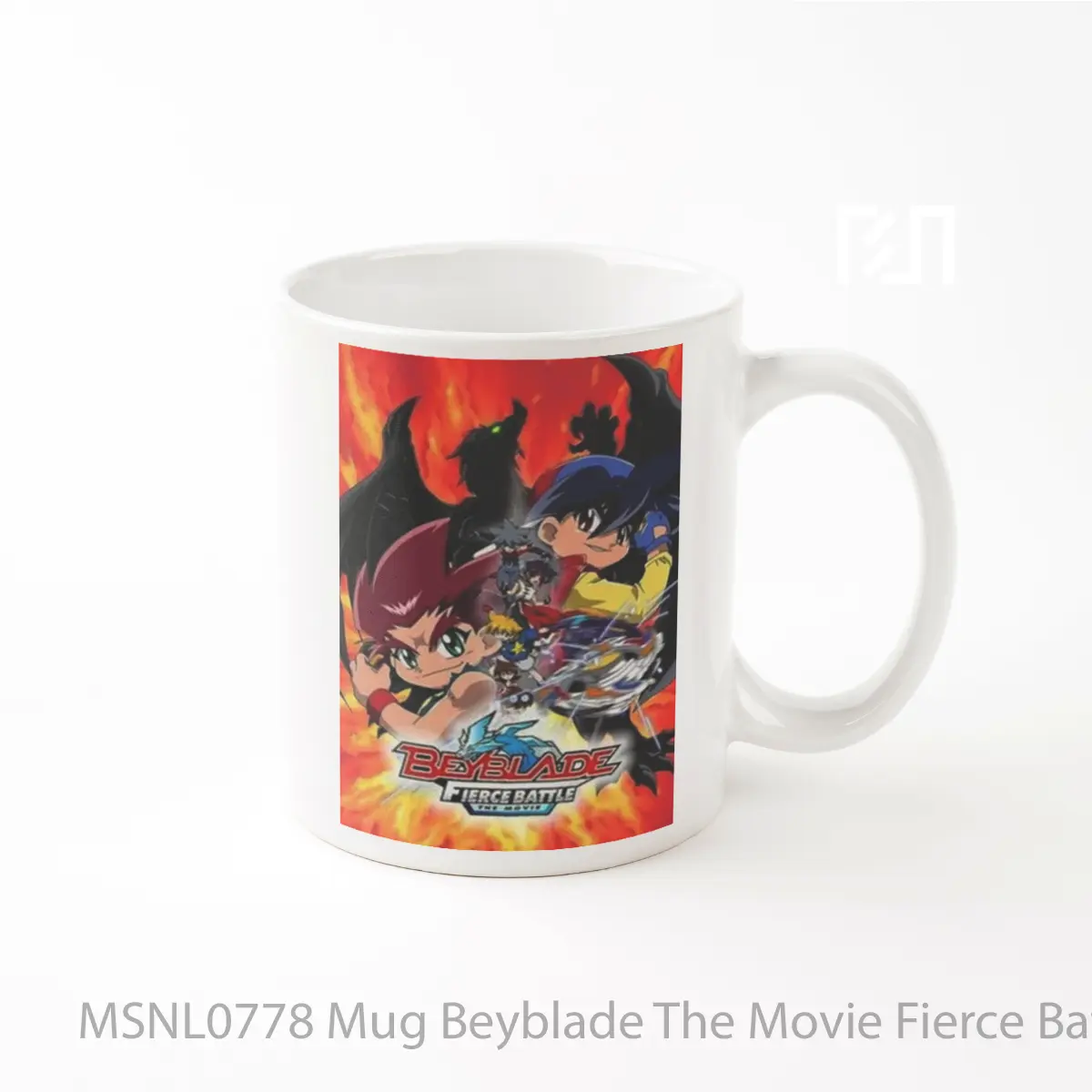 Mug Beyblade The Movie Fierce Battle Gelas Keramik Tema Film MSNL0778