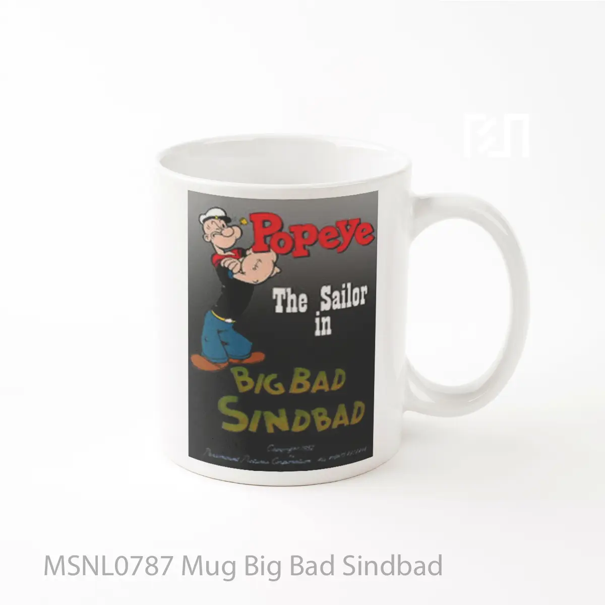 Mug Big Bad Sindbad Gelas Keramik Tema Film MSNL0787