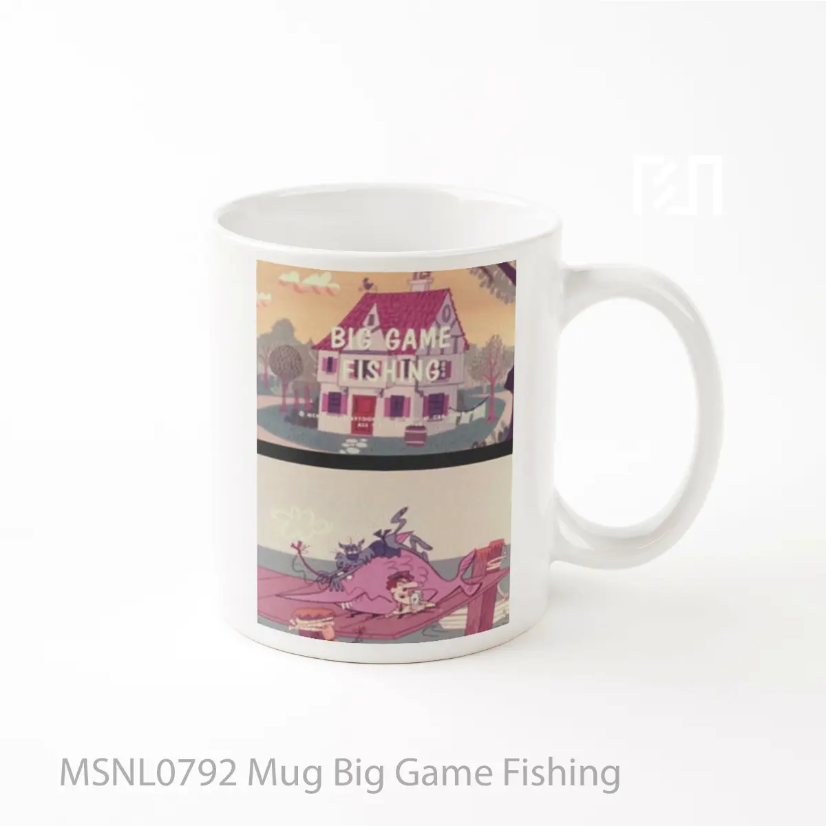 Mug Big Game Fishing Gelas Keramik Tema Film MSNL0792
