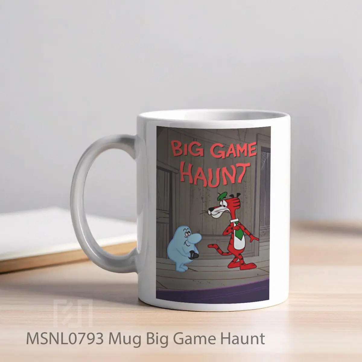 Mug Big Game Haunt Gelas Keramik Tema Film MSNL0793 - Tampak Kiri