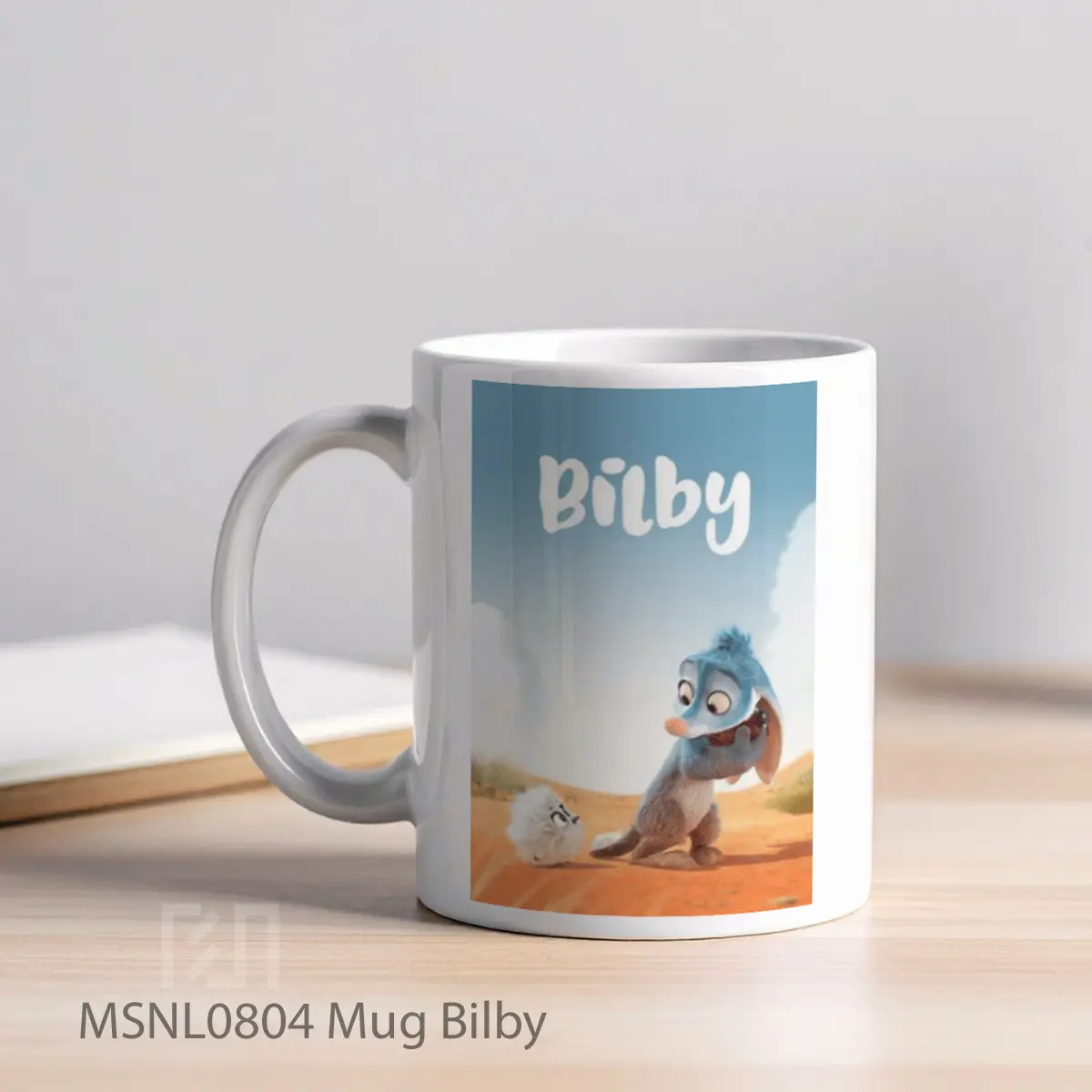 Mug Bilby Gelas Keramik Tema Film MSNL0804 - Tampak Kiri