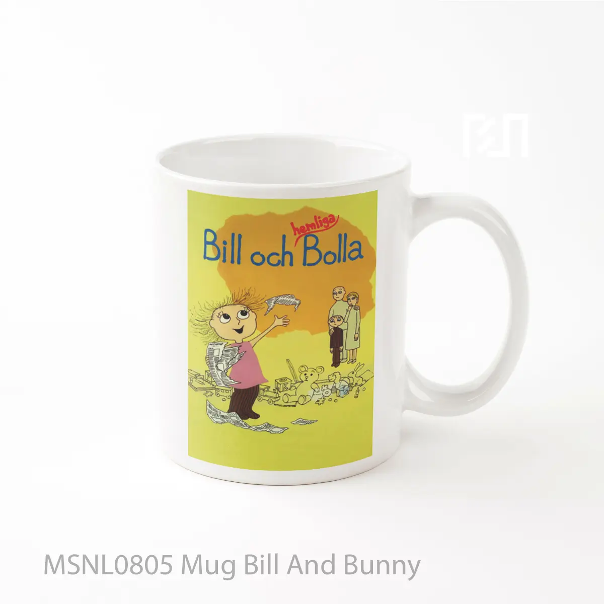 Mug Bill And Bunny Gelas Keramik Tema Film MSNL0805
