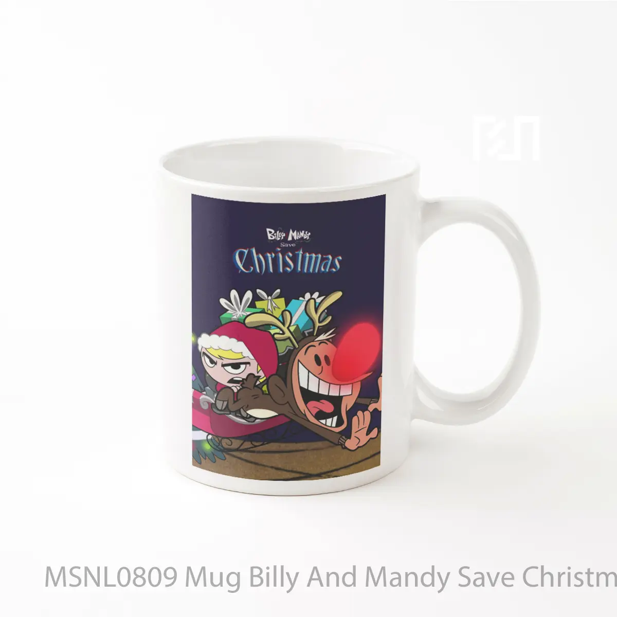 Mug Billy And Mandy Save Christmas Gelas Keramik Tema Film MSNL0809
