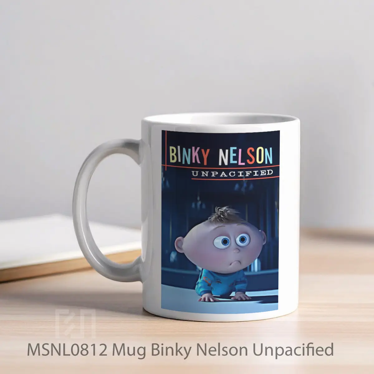 Mug Binky Nelson Unpacified Gelas Keramik Tema Film MSNL0812 - Tampak Kiri