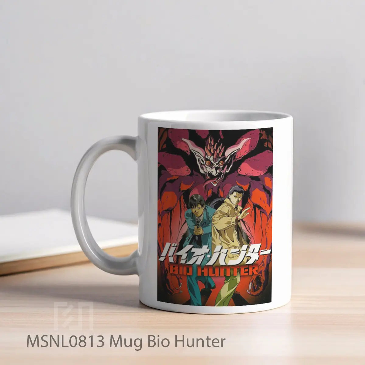 Mug Bio Hunter Gelas Keramik Tema Film MSNL0813 - Tampak Kiri