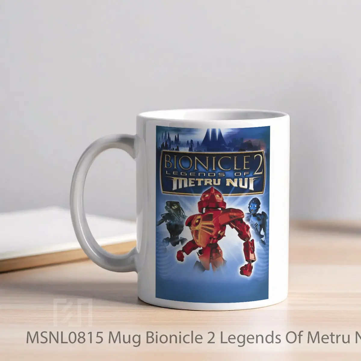 Mug Bionicle 2 Legends Of Metru Nui Gelas Keramik Tema Film MSNL0815 - Tampak Kiri
