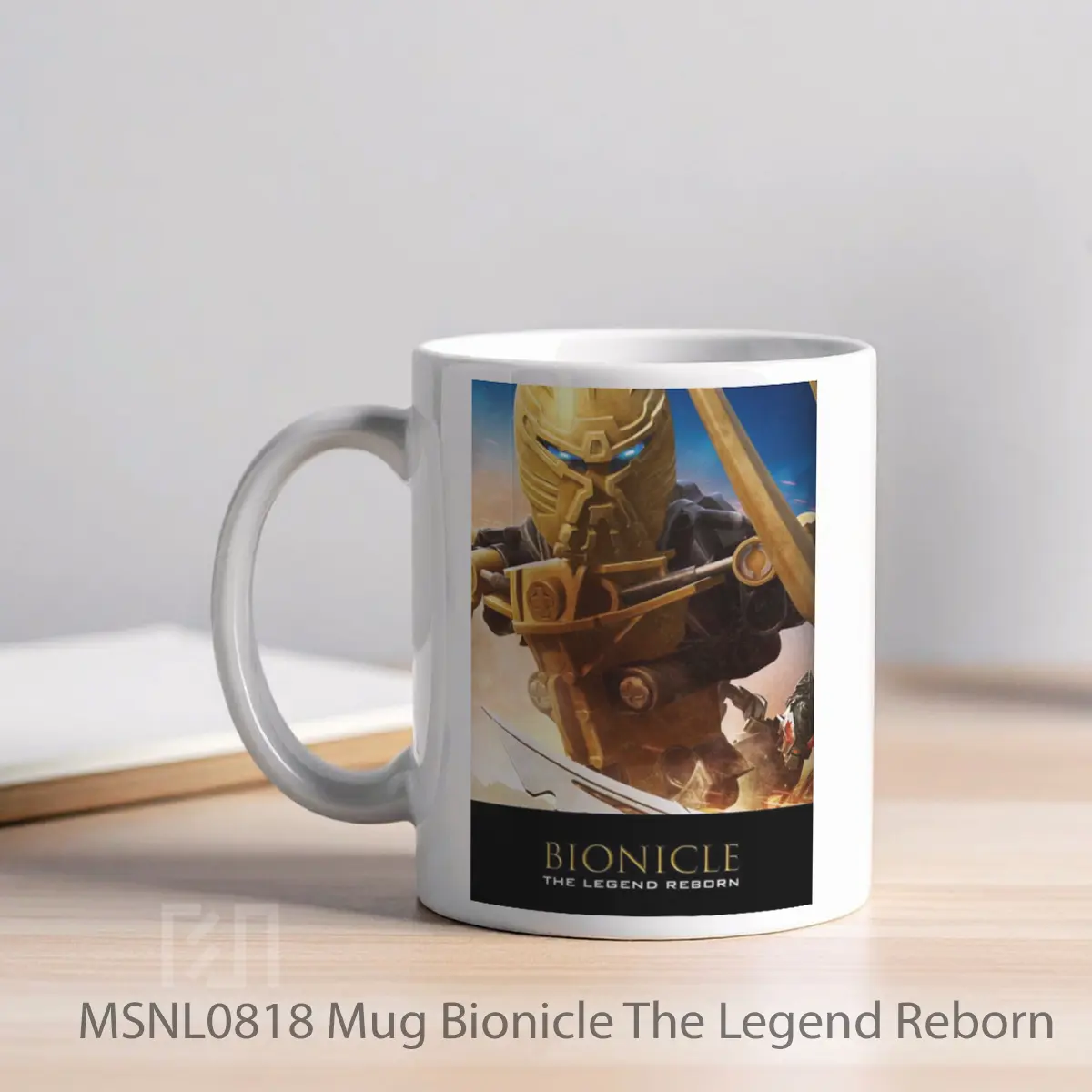 Mug Bionicle The Legend Reborn Gelas Keramik Tema Film MSNL0818 - Tampak Kiri